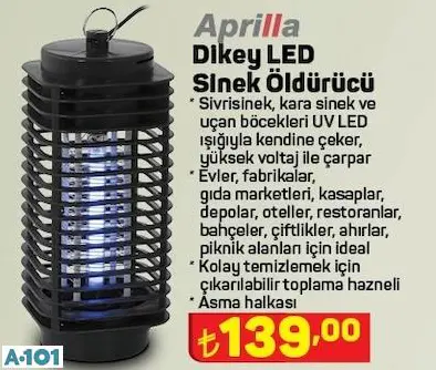 APRİLLA DİKEY LED SİNEK ÖLDÜRÜCÜ